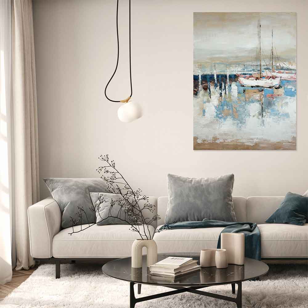 Agave - Quadro Marino Moderno "Senza vento"