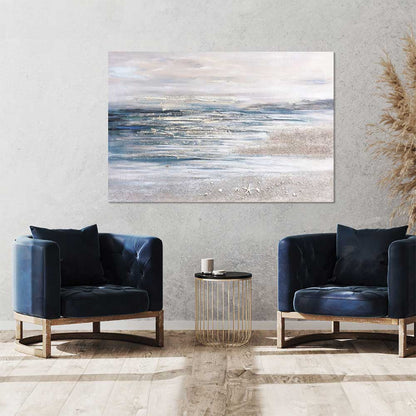 Agave - Riflessi sul Mare Quadro Marino Moderno 150x100 - Dipinto a Mano