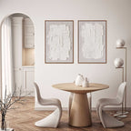 Agave Quadri Astratti : Spatula 60x90 Dipinto a Mano - Materico Bianco