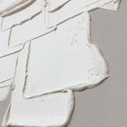 Agave Quadri Astratti : Spatula 60x90 Dipinto a Mano - Materico Bianco
