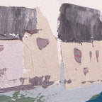 Agave | Quadro Dipinto a Mano "Sea Village" 150x50 - Agave e Mare