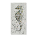Agave | Quadro Mare con Cavalluccio Marino: Hippocampus 30x60 Dipinto a Mano