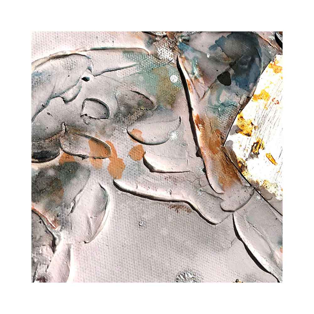 Agave | Tortoise 60x60: Quadro Dipinto a Mano Stile Marino