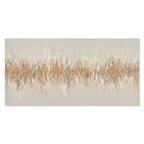 Agave Quadri Astratti: Golden Raisin 150x70 - Pittura Materica Oro Bianco Rosa Grigio