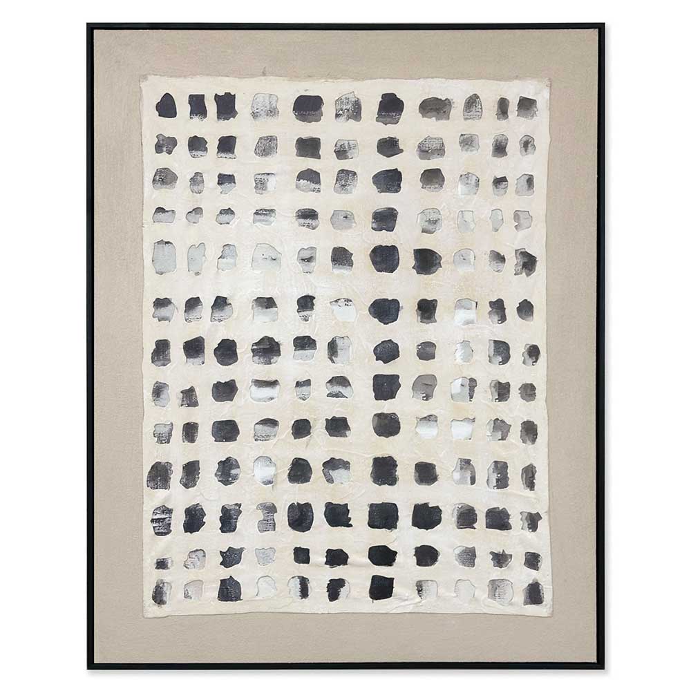 Agave - Belize: Quadro Astratto con Inserti Carta Amatl - 80x100 cm