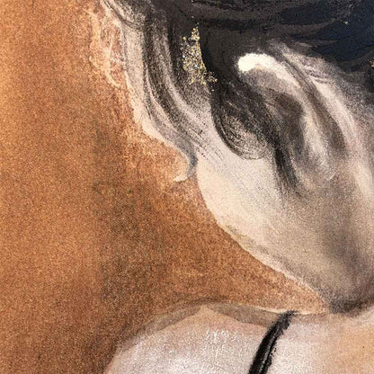 Agave | Giselle 90x120 - Quadro Moderno Figurativo Ballerina Dipinto a Mano