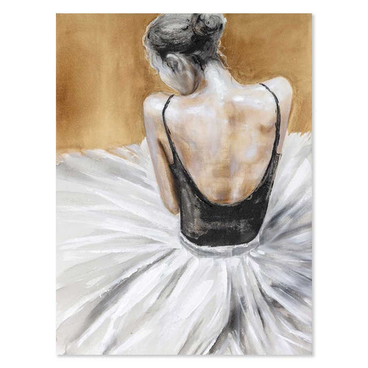 Agave | Giselle 90x120 - Quadro Moderno Figurativo Ballerina Dipinto a Mano