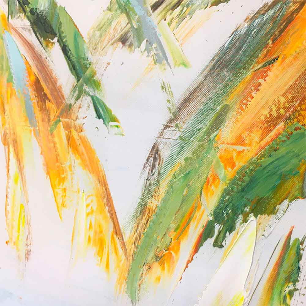 Agave | Hawaiian Dream 120x90: Quadro Dipinto a Mano Stile Marino