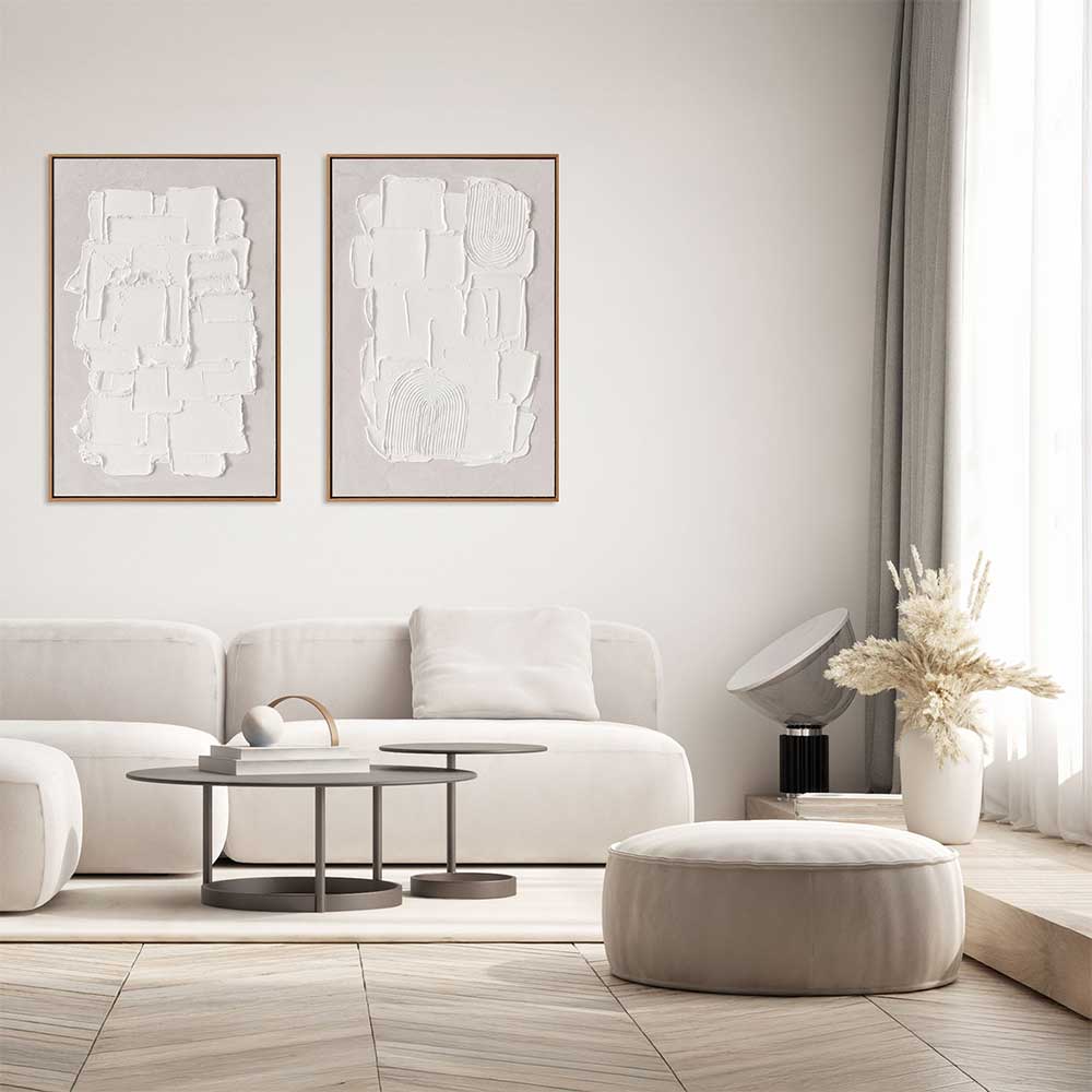 Agave - Balai 60x90: Quadro Astratto Materico Dipinto a Mano