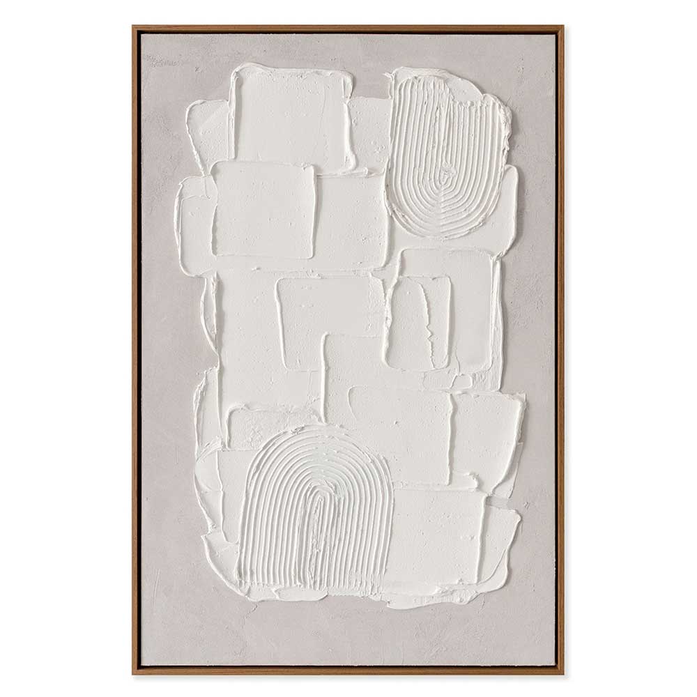 Agave - Balai 60x90: Quadro Astratto Materico Dipinto a Mano