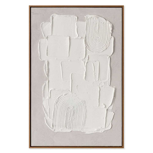Agave - Balai 60x90: Quadro Astratto Materico Dipinto a Mano