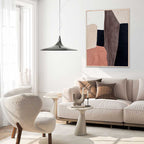 Agave - Patchwork 2 80x100: Quadro Astratto Materico con Tessuto