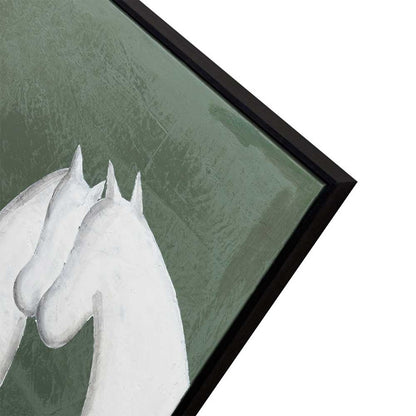 Agave: Quadro "Contrast" 70x100 - Cavalli Dipinti a Mano