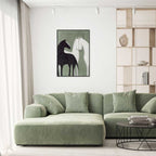 Agave: Quadro "Contrast" 70x100 - Cavalli Dipinti a Mano