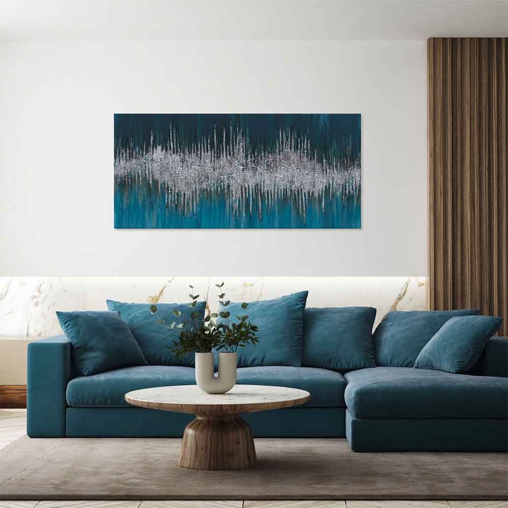 Agave Quadro Dark Blue Art 150×70