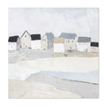 Agave Quadro Dipinto a Mano "Ocean Town" 80x80 - Quadri Mare