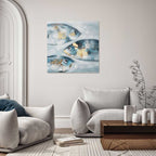 Agave Quadro "Tuna" 80x80 - Dipinto a Mano Tema Marino Moderno