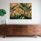 Agave Quadro Dipinto a Mano "Wild" 120x90 - Piante Tropicali Natura