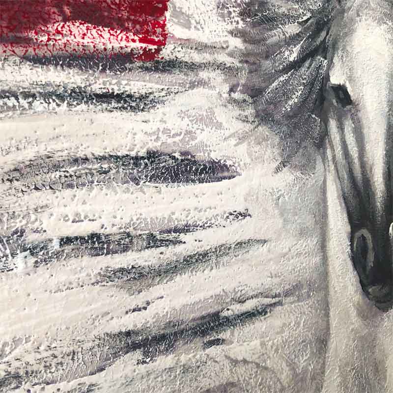 Agave Quadro Dipinto a Mano "Wild horses" 150x100 - Cavalli al Galoppo