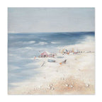 Agave: "Free beach" Scorcio di Spiaggia Dipinto su Tela 80x80
