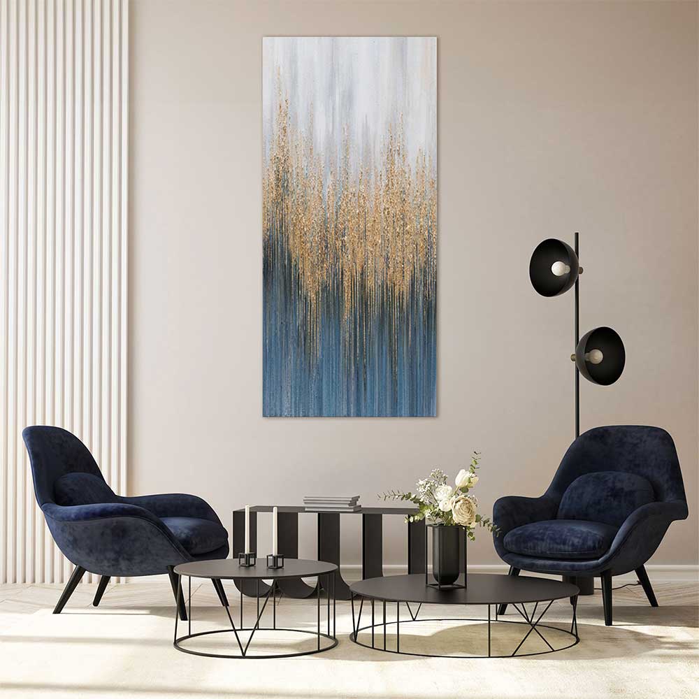 Agave Quadro High Blue Art 70×150