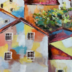 Agave: Quadri Mare Moderni - "Cinque Terre" 120x80 cm