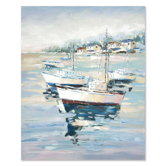 Agave - Quadro Marino Moderno "Fishing trip" Dipinto a Mano