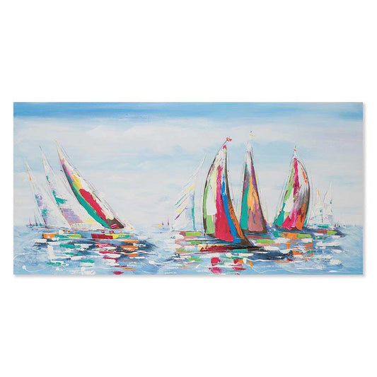 Agave - Quadro Marino Moderno "Regata di primavera" Dipinto a Mano