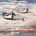 Agave - Quadro Marino "Laguna" Dipinto a Mano