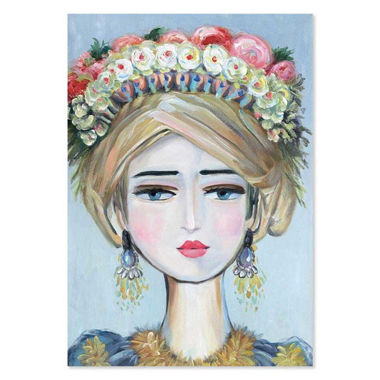 Agave | Quadro Moderno Ritratto Donna: Sophie 70x100 Dipinto a Mano