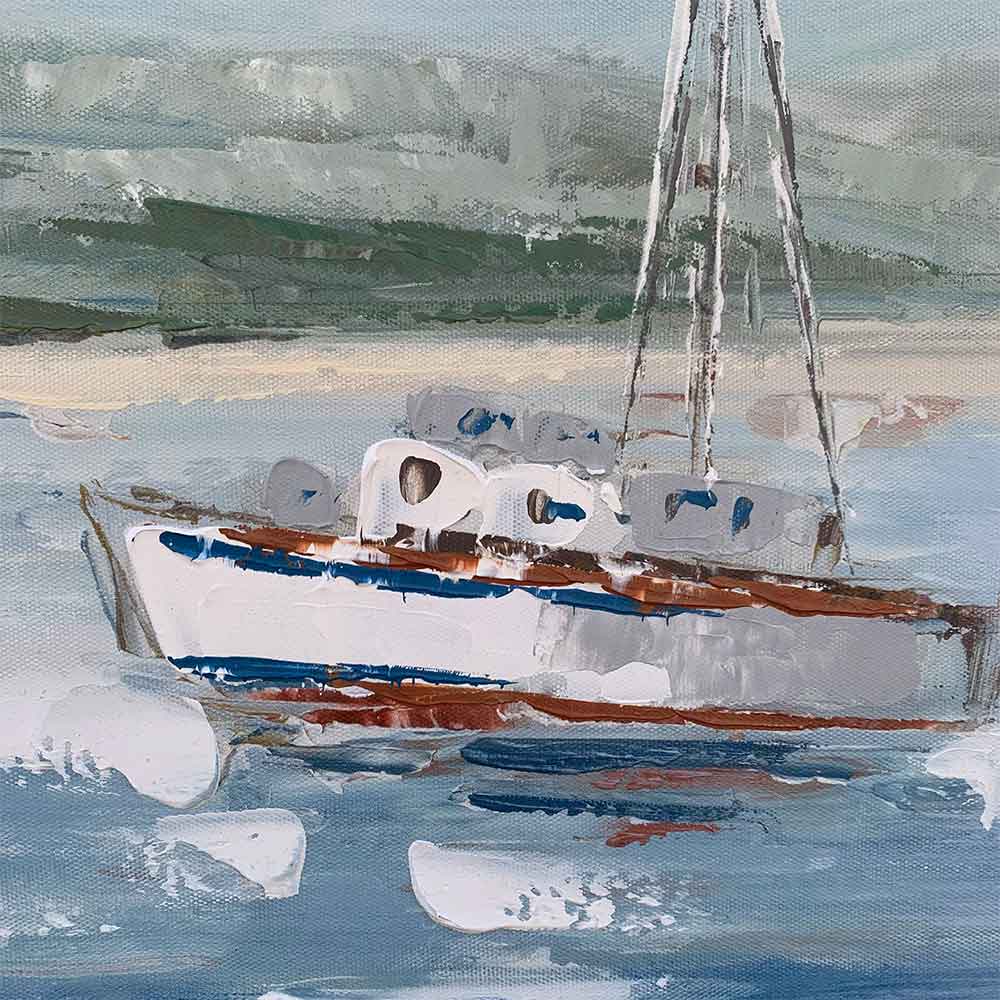 Agave: Quadri Mare Moderni - "Rientro in porto" 140x70