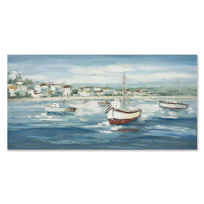 Agave: Quadri Mare Moderni - "Rientro in porto" 140x70