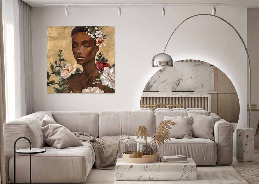 Agave Painting with Woman Dalila