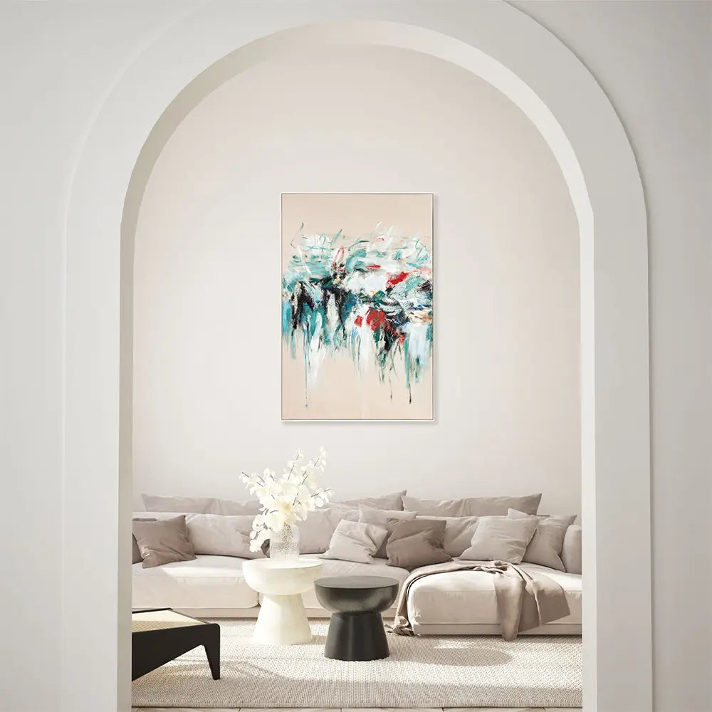 Quadro Moderno Hurricane Agave - Dipinto a Mano 80x120 cm