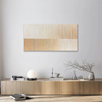 Quadro Materico Reverse Agave - Dipinto a Mano 140x70 cm