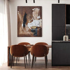Quadro Materico Rust Agave - Dipinto a Mano su Tela 90x120 cm