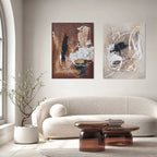 Quadro Materico Rust Agave - Dipinto a Mano su Tela 90x120 cm