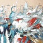 Quadro Moderno Hurricane Agave - Dipinto a Mano 80x120 cm