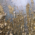 Quadro Materico Blue Art Agave - Dipinto a Mano 150x70 cm