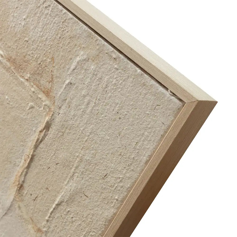 Agave | Quadro Astratto Moderno "Muscade" 80x100 con Cornice