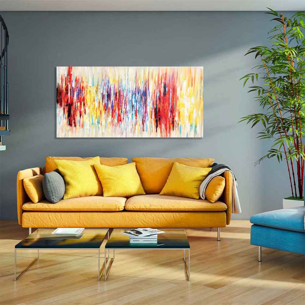 Agave Abstract Painting Frequencies 140x70