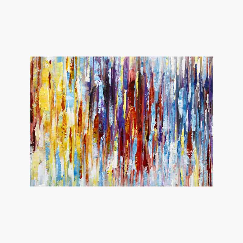 Agave Abstract Painting Frequencies 140x70