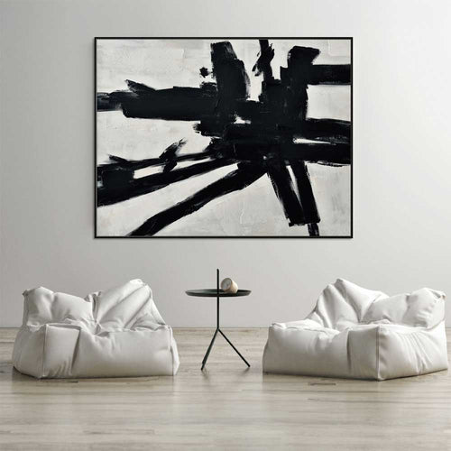 Agave Abstract Painting Homage to Kline 150x120