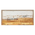 Quadro Materico Clay Agave - Dipinto a Mano su Tela 150x70 cm