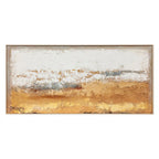 Quadro Materico Clay Agave - Dipinto a Mano su Tela 150x70 cm