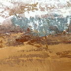 Quadro Materico Clay Agave - Dipinto a Mano su Tela 150x70 cm