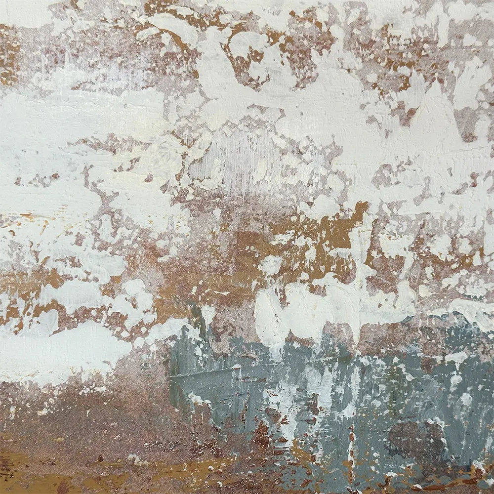 Quadro Materico Clay Agave - Dipinto a Mano su Tela 150x70 cm