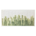 Quadro Materico Green Chart Agave - Dipinto a Mano 140x70 cm