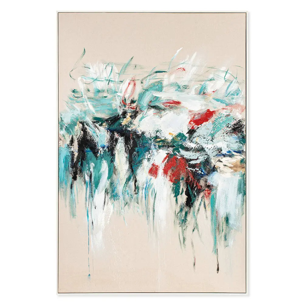 Quadro Moderno Hurricane Agave - Dipinto a Mano 80x120 cm