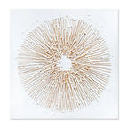 Quadro Materico Oro su Tela 2 Agave - Dipinto a Mano 60x60 cm